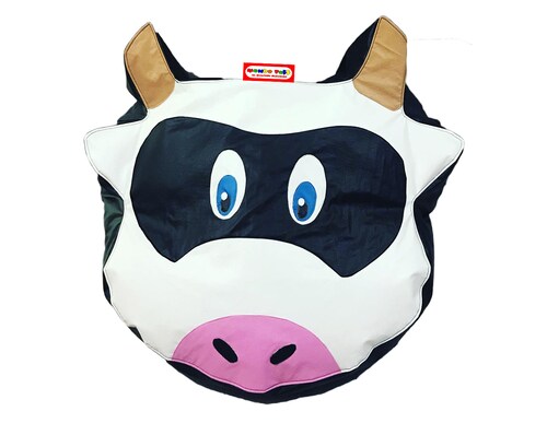 Sillón Puff Mundo Puff Vaca soporta hasta 75 kgs