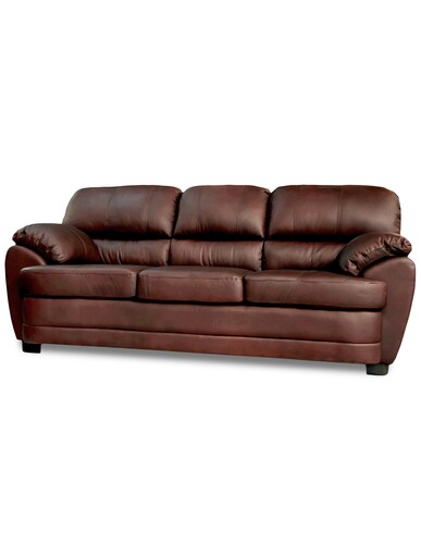Sala de Piel Genuina Sofa Y Love Seat Florencia Color Tabaco - ConfortoPiel