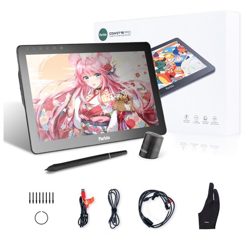 Tableta Monitor Digitalizadora Parblo Coast16Pro 16 Pulgadas