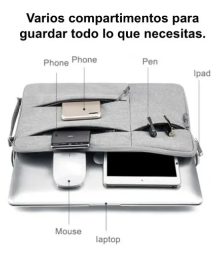 Funda Para Laptop Lenovo Color Gris