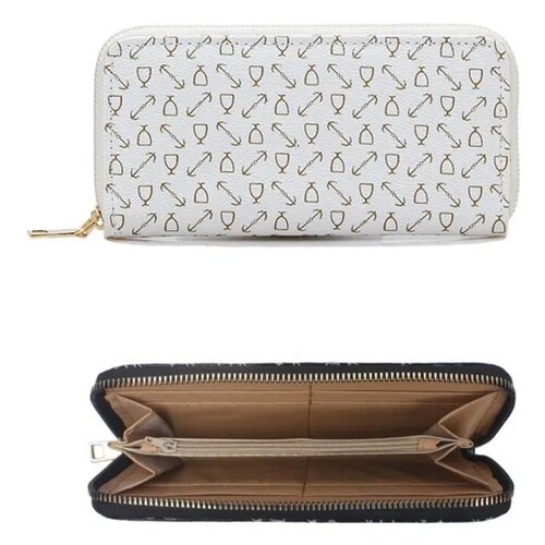 Set 6 Bolsas Mujer Cartera Estampada Moda Dama Cosmetiquera