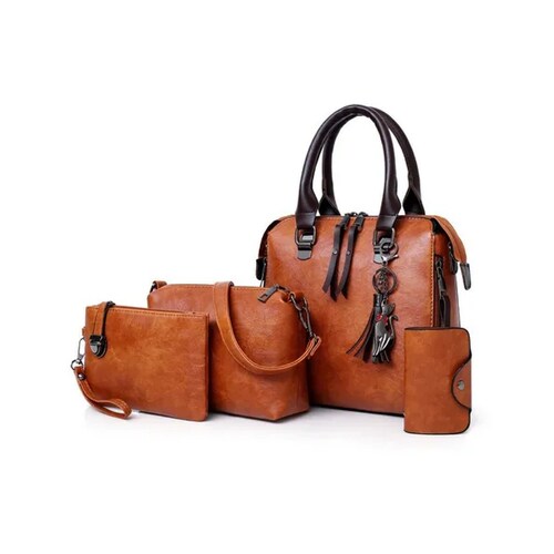 Set 4 Bolsas Moda Mujer Dama Colgante Gato Borla Versatil