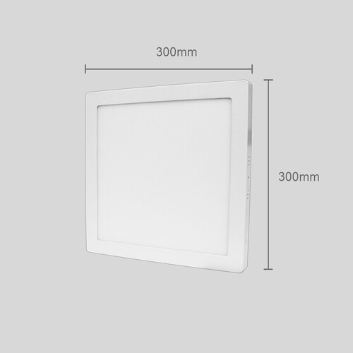 Lampara led de sobreponer cuadrada luz cálida 24w marca jwj