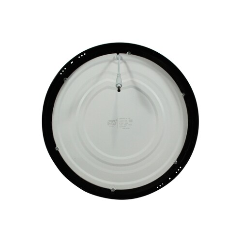 Lampara led de sobreponer redonda con marco negro y luz blanca 24w marca jwj