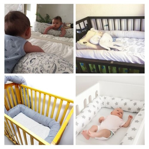 Protector/Bumper para Cuna o Cama (2m L) MaternaBebé Muselina Oeko-Tex