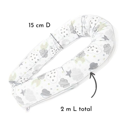 Protector/Bumper para Cuna o Cama (2m L) MaternaBebé Muselina Oeko-Tex
