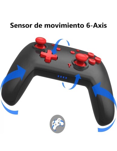 Control Pro Turbo Compatible Con Nintendo Switch Inalámbrico Bluetooth PC Celular - Negro