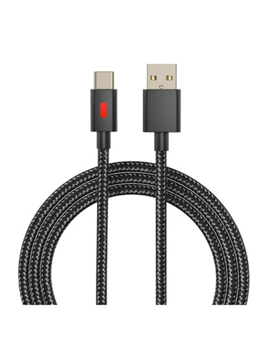 Cable Carga USB Con Indicador 3 m USB Tipo C PS5 Nintendo Switch Xbox Series Celular PC