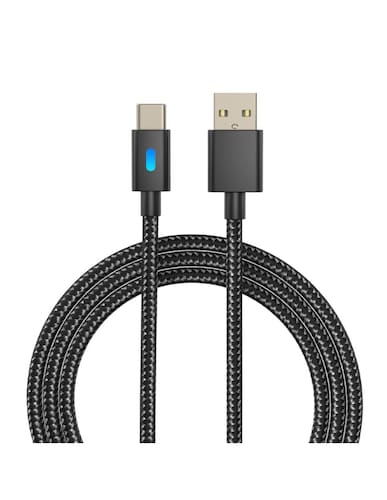 Cable Carga USB Con Indicador 3 m USB Tipo C PS5 Nintendo Switch Xbox Series Celular PC