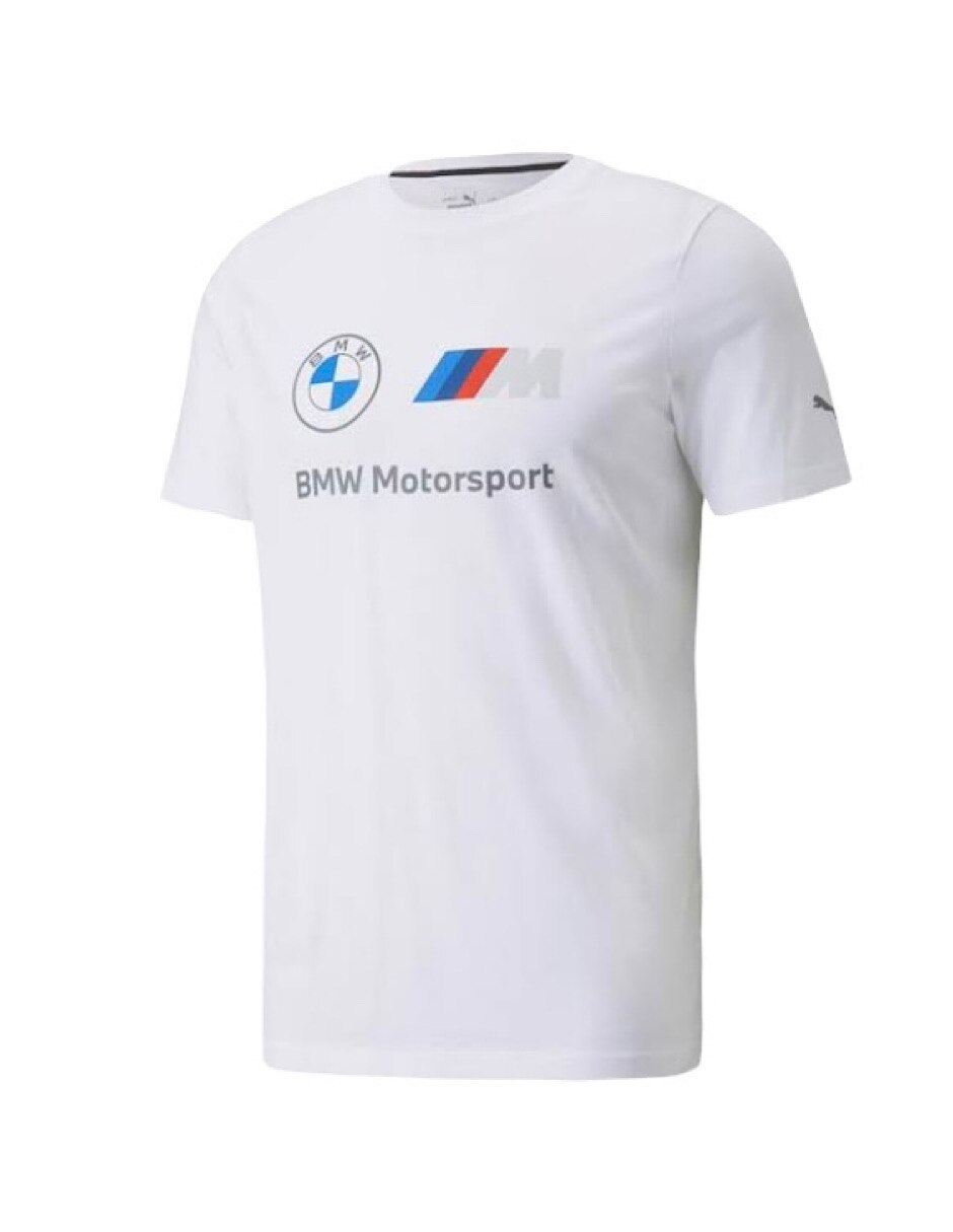 PLAYERA PUMA BMW M MOTORSPORT ESSENTIALS BLANCA CABALLERO 532253 02