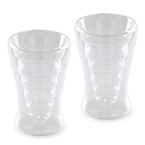 Vasos de Vidrio Redlemon Termicos Doble Pared Para Café 4 Pz 360ml