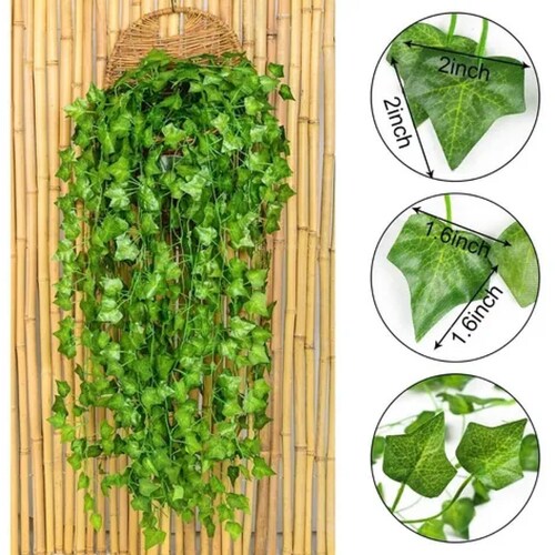 12 Enredaderas Artificiales Plantas Colgantes Decorativas.