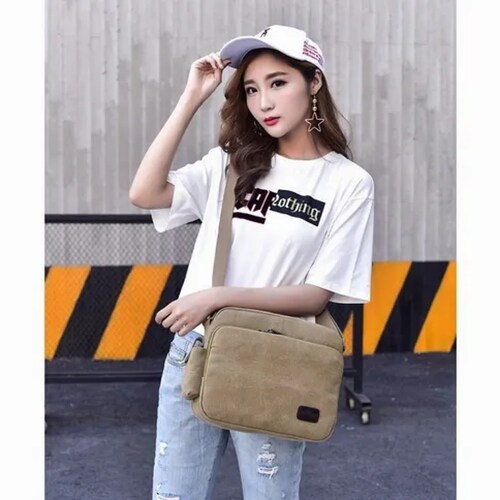 Bolso De Lona De Gran Capacidad Para Mujer De Moda Urbana17l