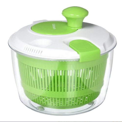 Centrifugadora para Ensalada Color Blanco con Verde