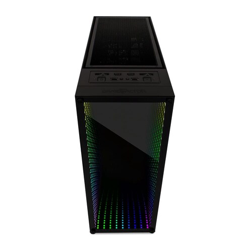 Gabinete Gamer, E-ATX, ATX, Micro-ATX, Mini ITX, sin Fuente, con Panel de Cristal Templado Lateral, Game Factor CSG601