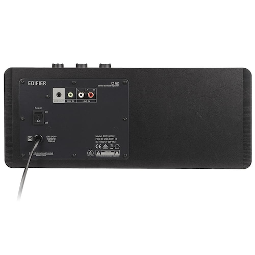 Bocina Bluetooth Edifier D12 Color Negro Con Salida De Audio