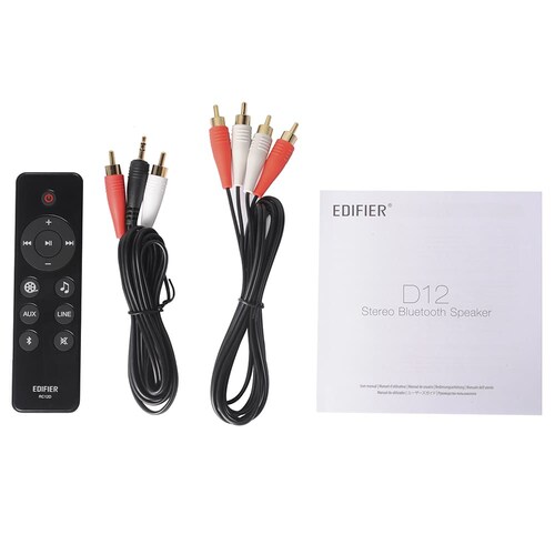 Bocina Bluetooth Edifier D12 Color Negro Con Salida De Audio