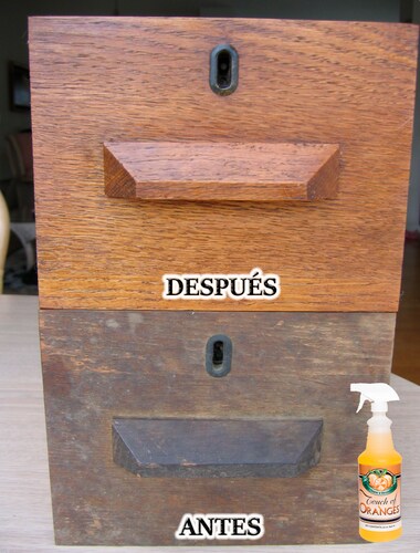 TOUCH OF ORANGES - Aceite de Naranja Real Limpiador e Hidratador de Madera, Muebles de Madera, Pisos de Madera 946ml