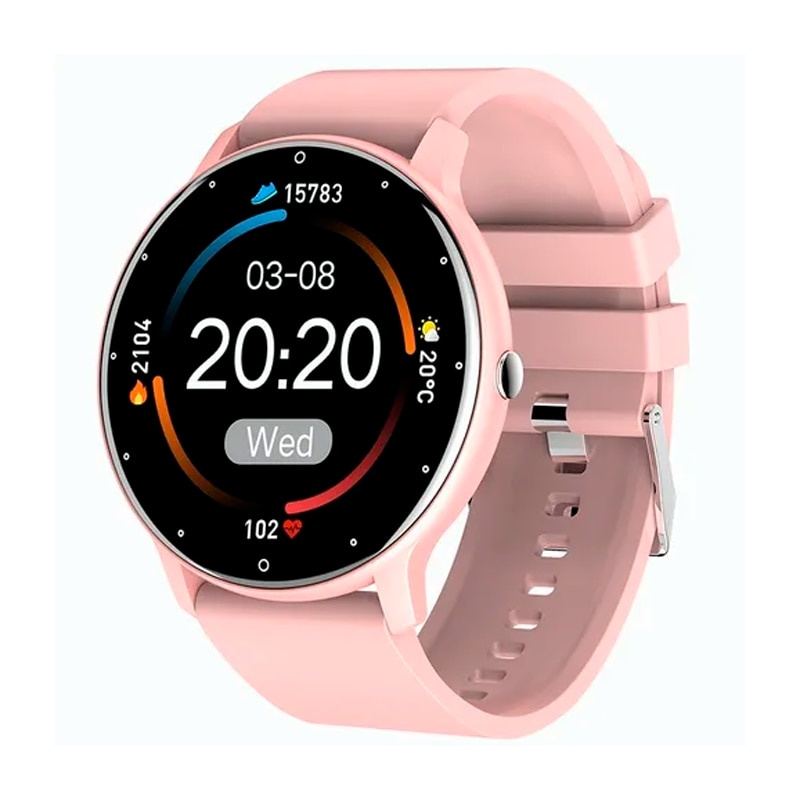 Reloj Inteligente Impermeable Bluetooth 1.28 Zl02 Color Rosa