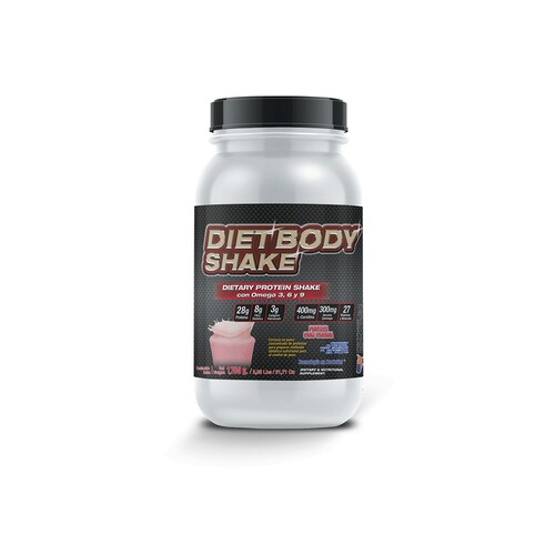 Diet Body Shake 1,750gr : Malteada Dietética Bajar De Peso Sabor Fresas con crema F&nt