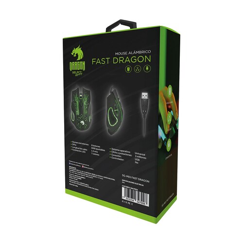 Mouse Fast Dragon Select Gaming  Alámbrico SG-M01