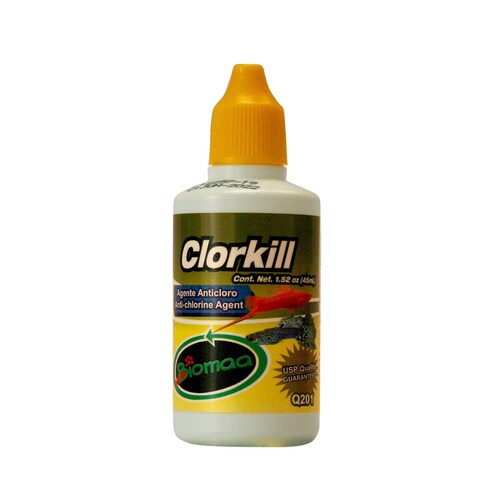Clorkill Anticloro para Acuario 45 ml Biomaa 2 pzs