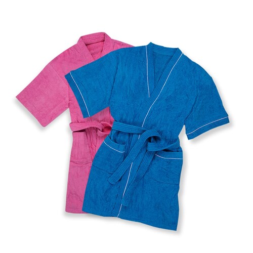 Batas de baño y playa para mujer marca Towel, colores rosa o azul, mod. 124853