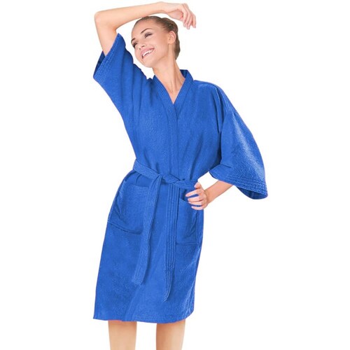 Batas de baño y playa para mujer marca Towel, colores rosa o azul, mod. 124853