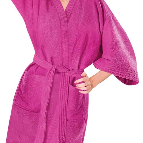 Batas de baño y playa para mujer marca Towel, colores rosa o azul, mod. 124853