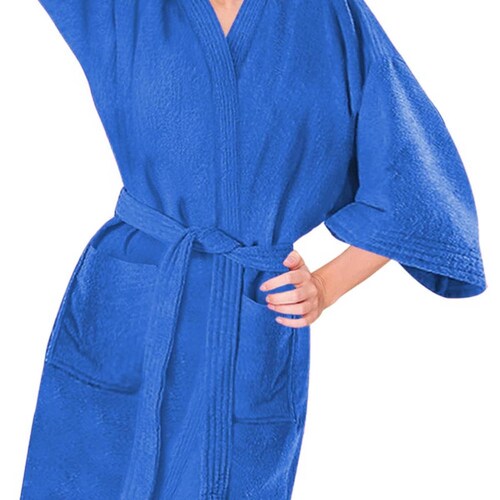 Batas de baño y playa para mujer marca Towel, colores rosa o azul, mod. 124853