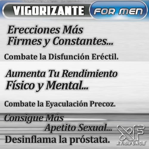 Próstata Sana, Xtraforce 100% Garantizado Frasco 20 Cápsulas