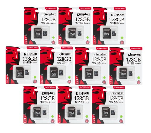 Mayoreo 10 tarjetas de memoria SD Kingston 128 GB