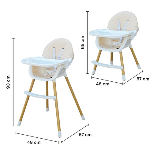 Silla Alta Periquera para Bebé 3 en 1 Lo Necesito más Pañalera de Regalo