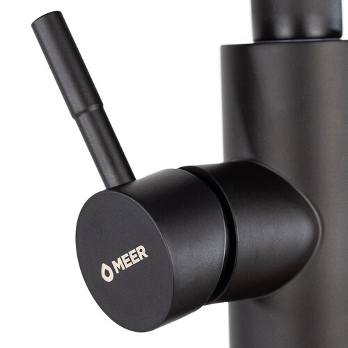 CNX Mezcadora Flexible Monomando para Fregadero Negro