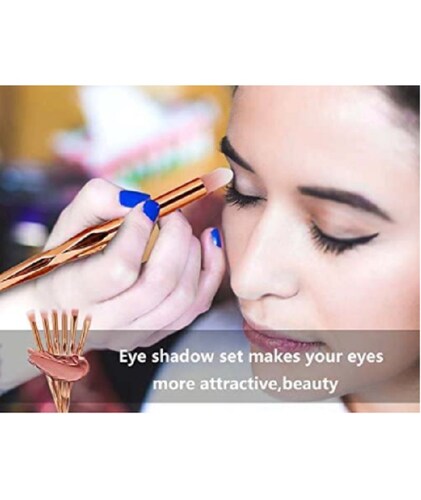 10 piezas de Pinceles de maquillaje de ojos Multicolor