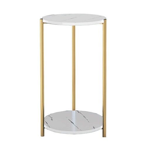 Mesa Auxiliar Moderna De 2 Niveles Soporte Para Macetas