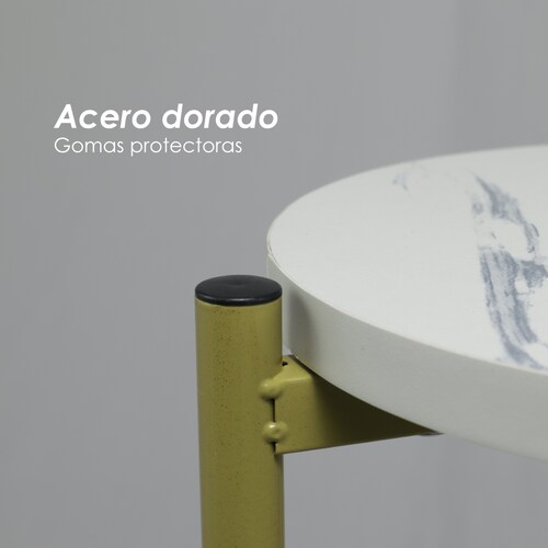 Mesa Auxiliar Moderna De 2 Niveles Soporte Para Macetas