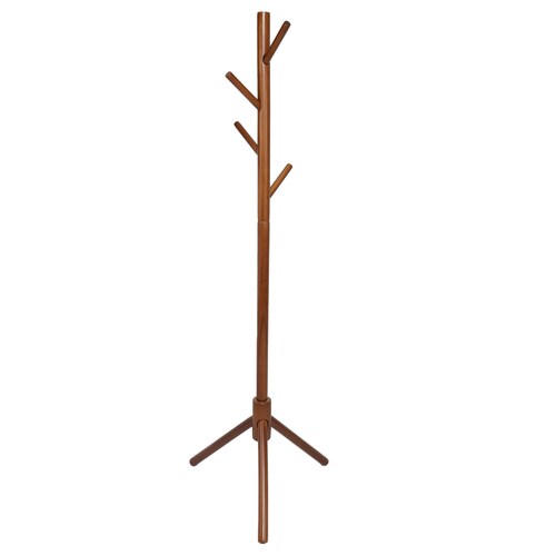 Perchero De Madera Minimalista Estilo Oriental Con 8 Ganchos Nogal 
