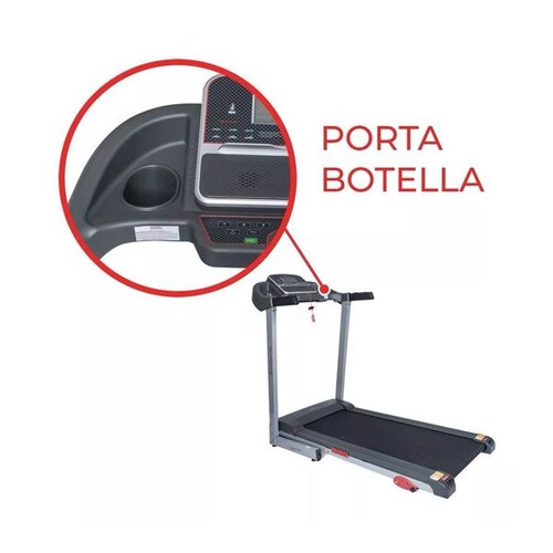  Caminadora eléctrica  110V  gris y negra Sunny Health & Fitness SF-T7860