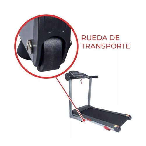  Caminadora eléctrica  110V  gris y negra Sunny Health & Fitness SF-T7860