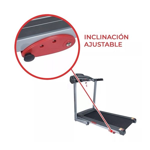  Caminadora eléctrica  110V  gris y negra Sunny Health & Fitness SF-T7860
