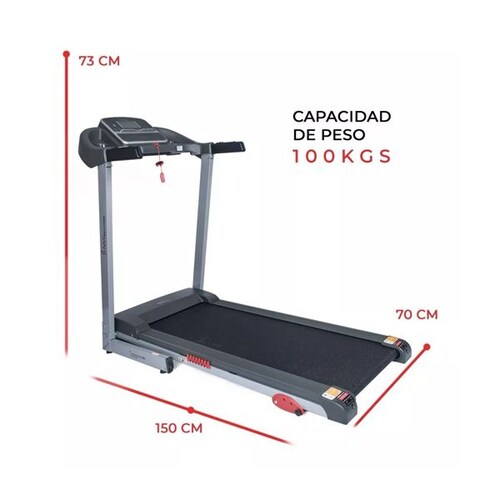  Caminadora eléctrica  110V  gris y negra Sunny Health & Fitness SF-T7860