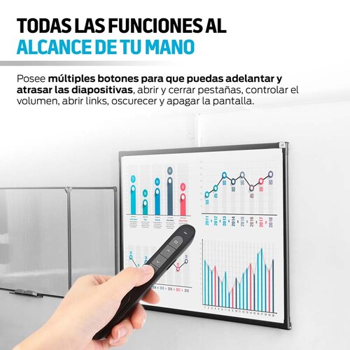 Presentador Inalámbrico para Diapositivas Conexión USB Redlemon