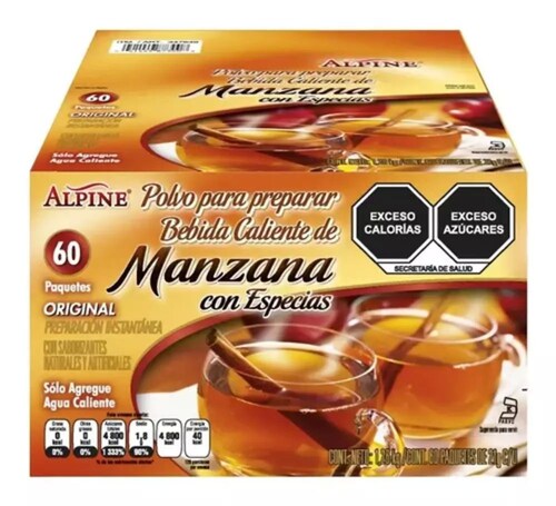 Alpine Té En Polvo De Manzana Con Especias 60 Piezas