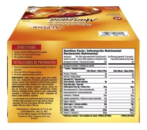  Alpine Té En Polvo De Manzana Con Especias 60 Piezas