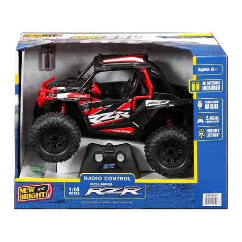 New Bright Rc Polaris Rzr Control Remoto Rojo