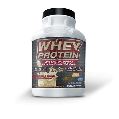 Whey Protein 4,000 Gr Alfa Lactoalbúmina Proteina De Leche Sabor Vainilla francesa