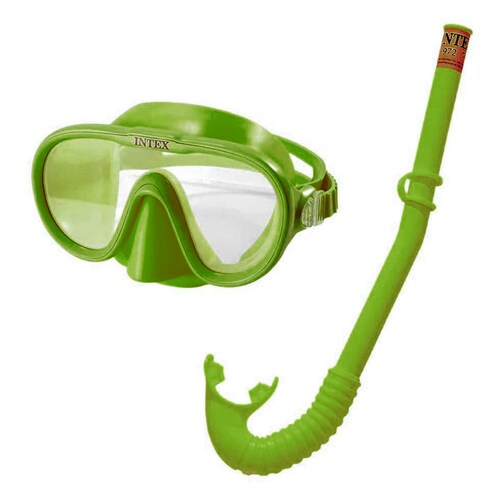 Set Snorkel Tubo Mascara Aletas Buceo Piscina Alberca Intex 