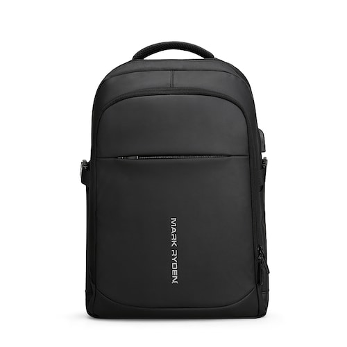  Mochila Negra Mark Ryden. Para negocios/escuela. Correas acolchadas. Repelente al agua. Espacio para laptop de 15.6  tableta de 9.7 Modelo 9191