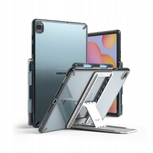 Funda para Galaxy Tab S6 Lite Ringke Fusion Kicstand Smoke Black